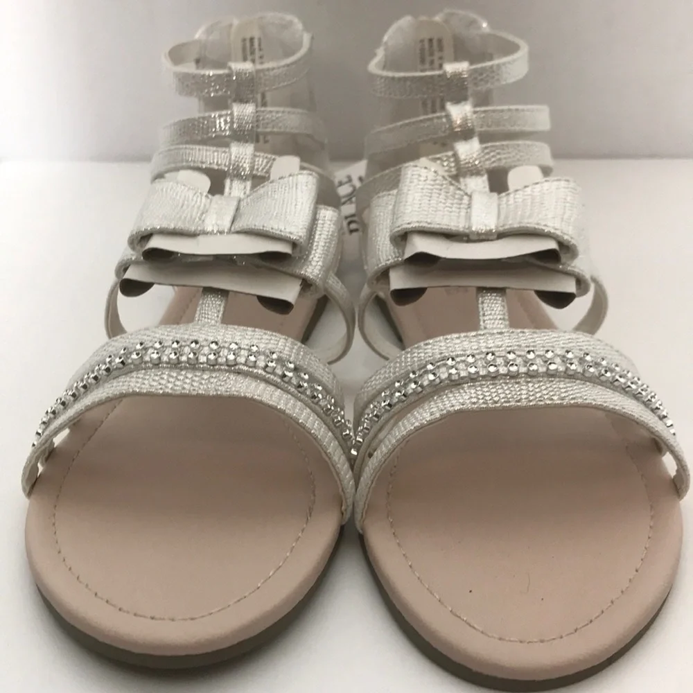 The Children’s Place White Sparkling Bow Sandals 2
